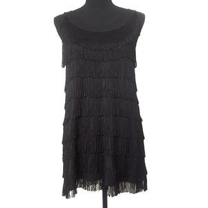 Goth Great Gatsby 20s Flapper FringeDress